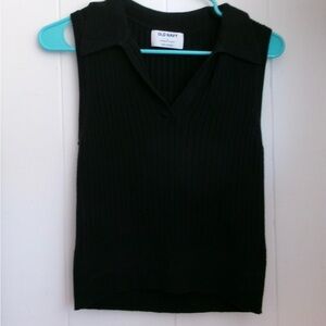 Old Navy Classic Black Knit Vest